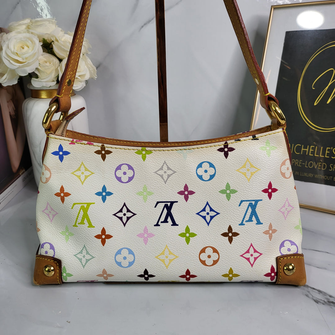 Louis Vuitton White Multicolor Eliza - Marichelle's Empire 