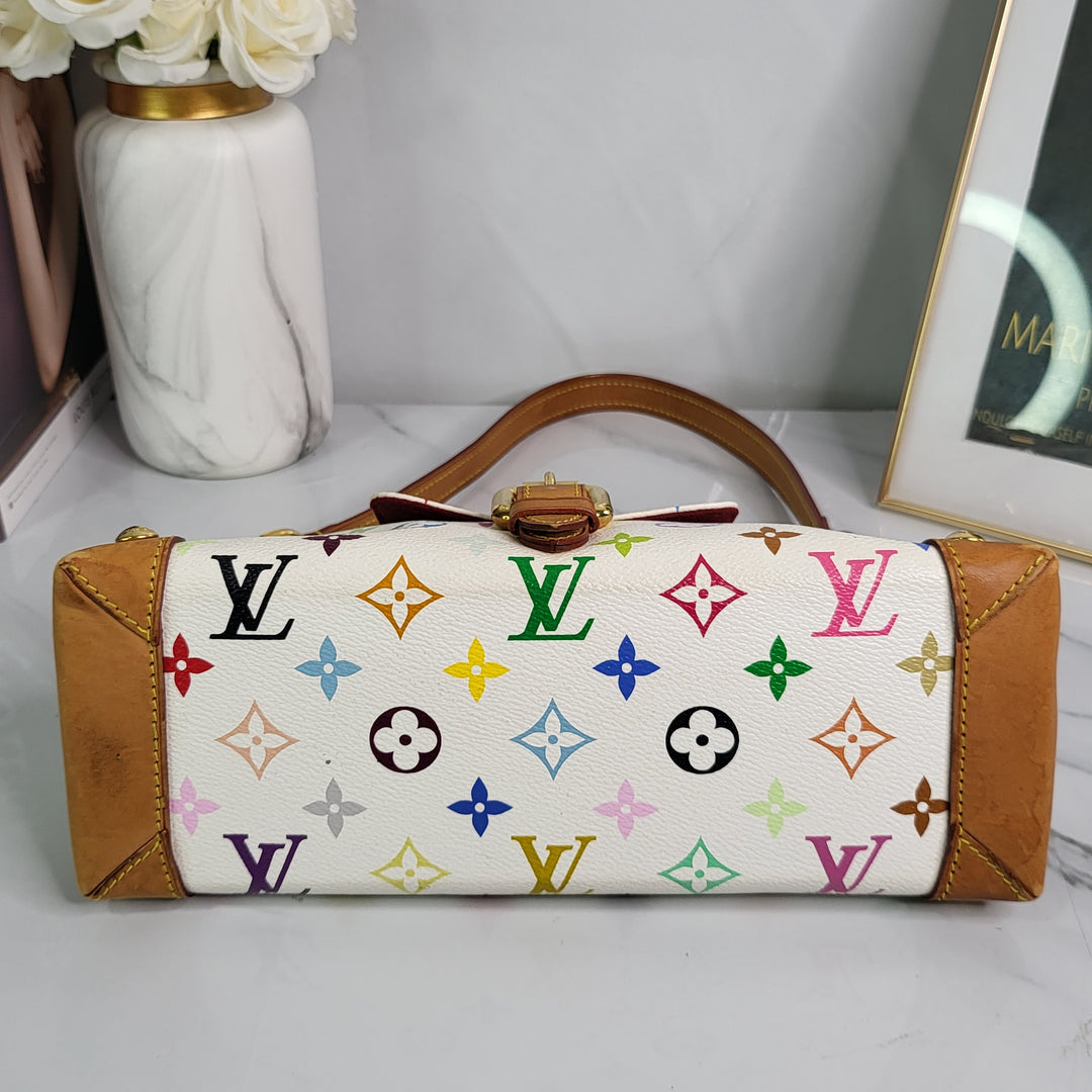 Louis Vuitton White Multicolor Eliza - Marichelle's Empire 