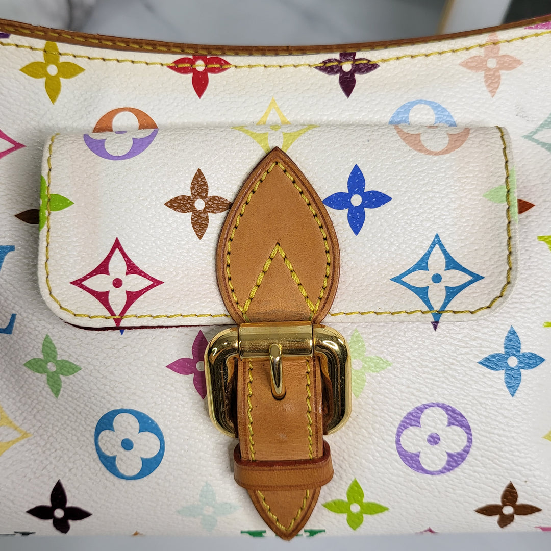 Louis Vuitton White Multicolor Eliza - Marichelle's Empire 