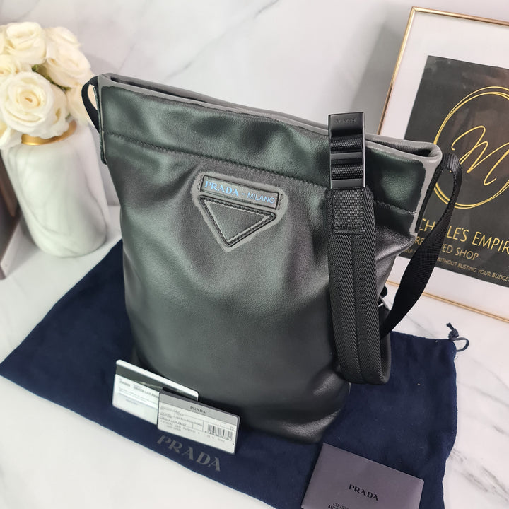 Prada Leather Messenger Bag - Marichelle's Empire 