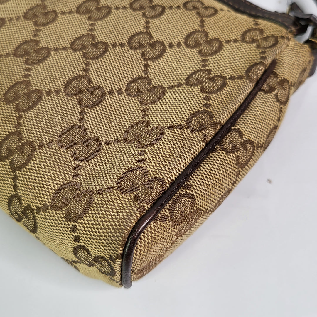 Gucci Canvas D-Ring Pochette Bag - Marichelle's Empire 