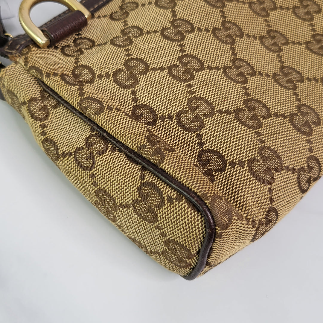 Gucci Canvas D-Ring Pochette Bag - Marichelle's Empire 