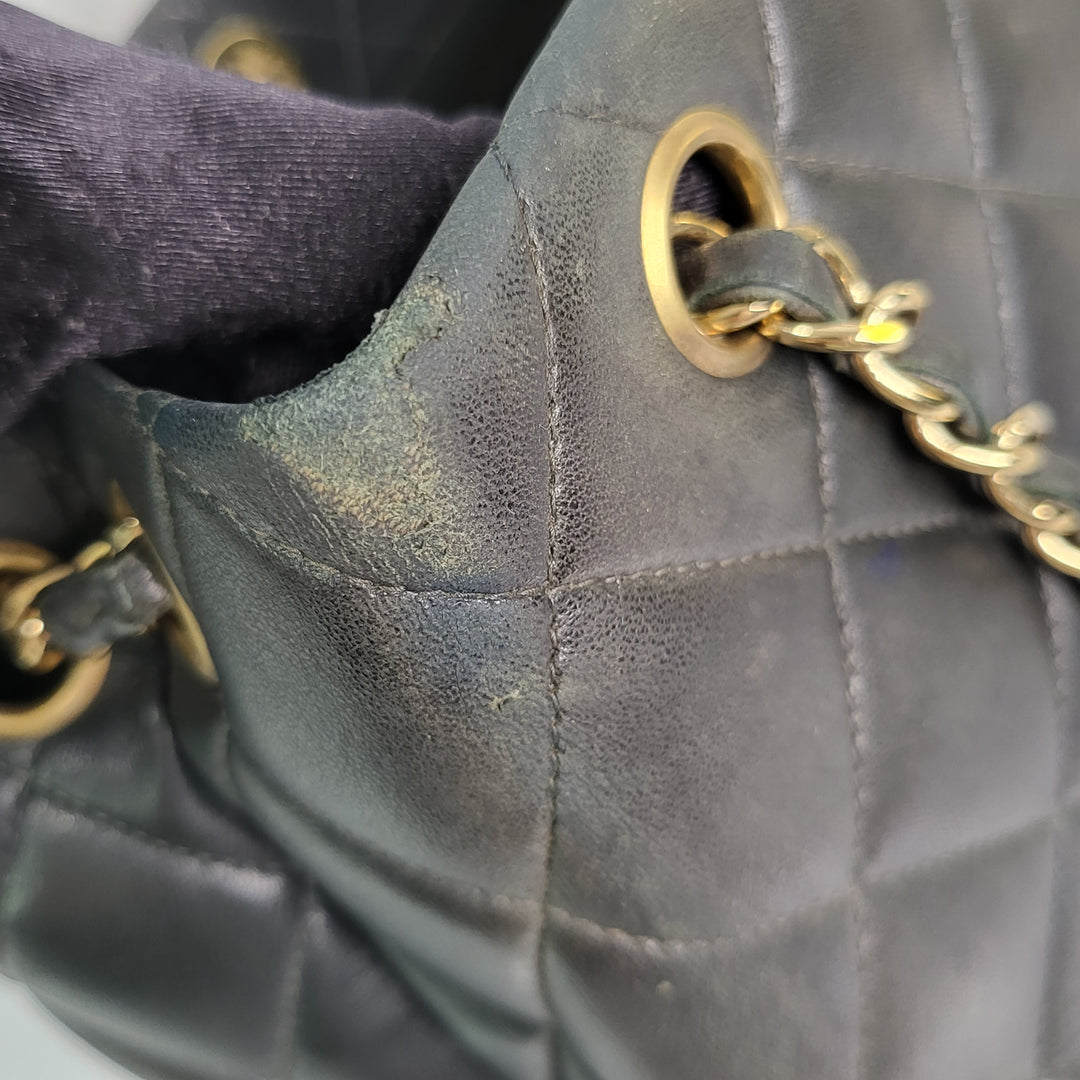 Chanel Lambskin Matelasse CC Chain Tote Bag