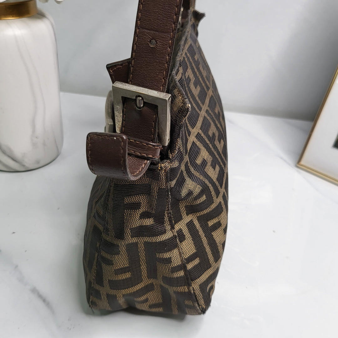 Fendi Zucca Baguette Shoulder Bag