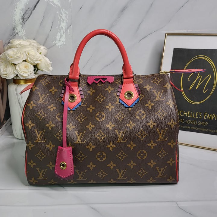 Louis Vuitton Totem Speedy 30 Flamingo