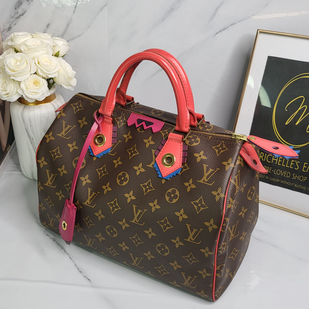 Louis Vuitton Totem Speedy 30 Flamingo