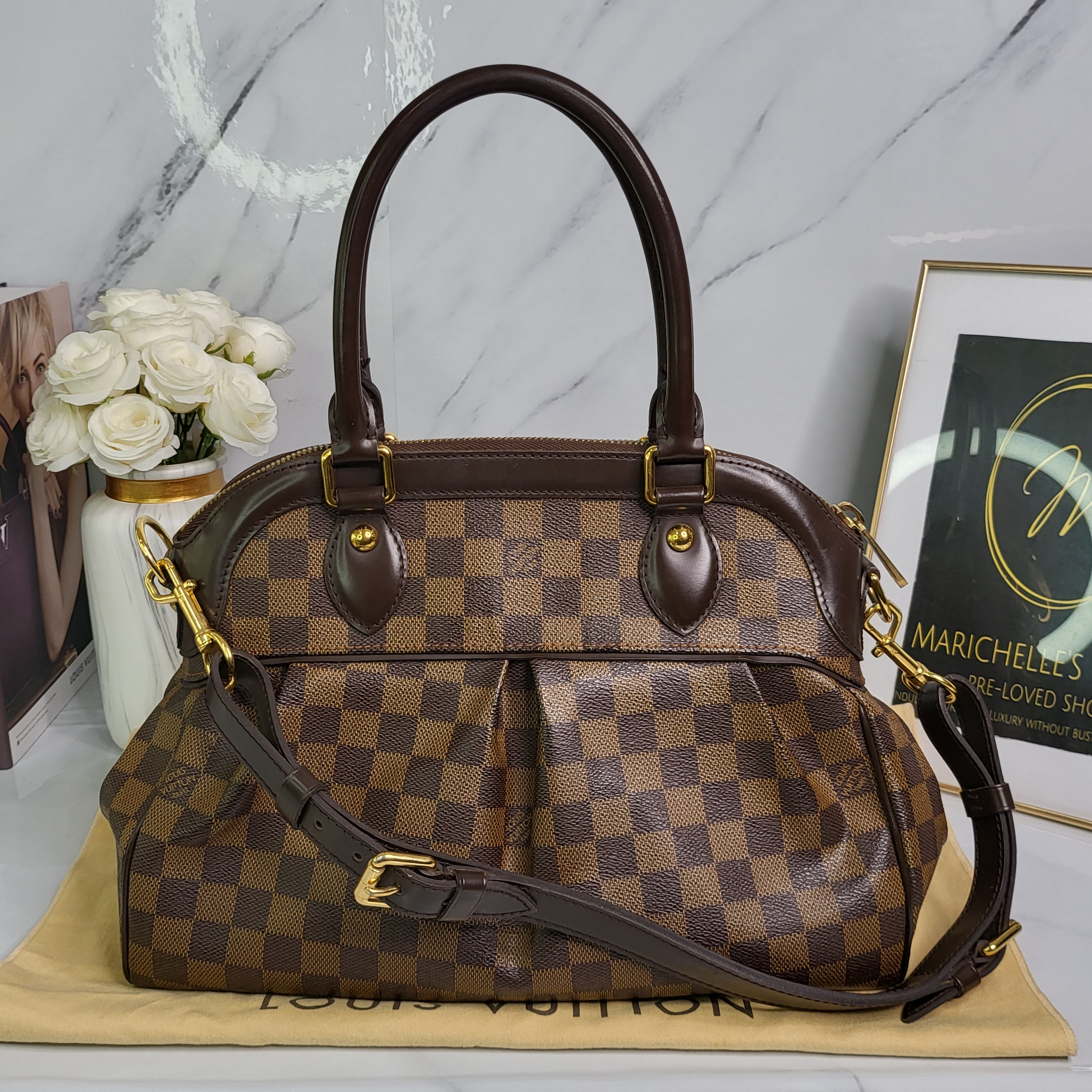 Women Pre-Owned Authenticated Louis Vuitton Damier Ebene Trevi PM