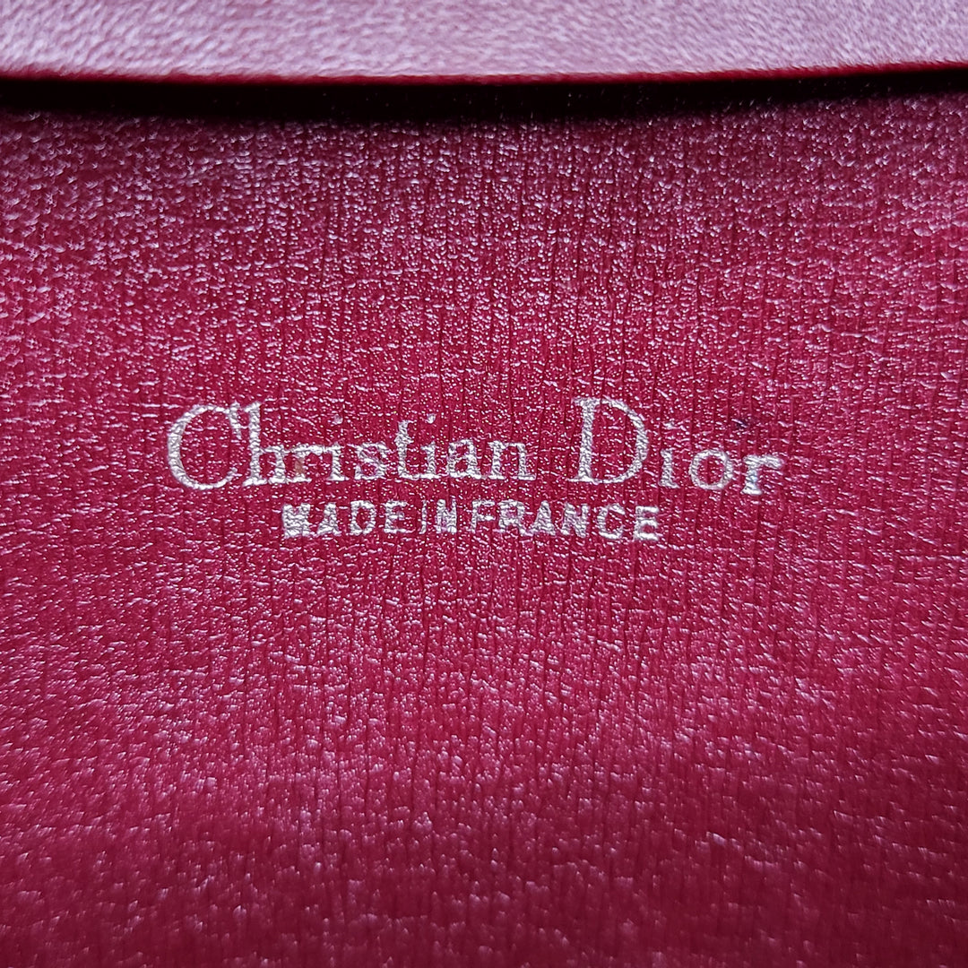 Christian Dior Burgundy Chain Flap