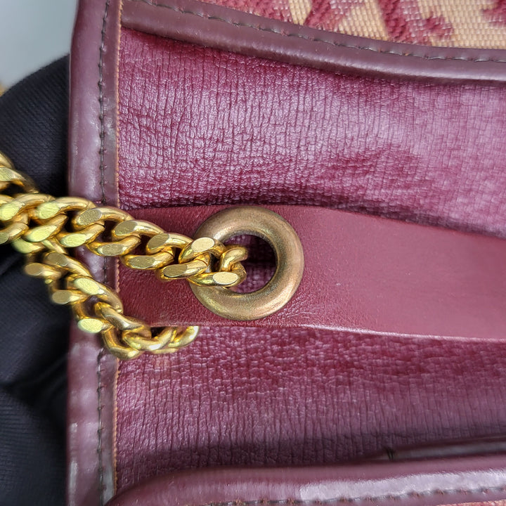 Christian Dior Burgundy Chain Flap