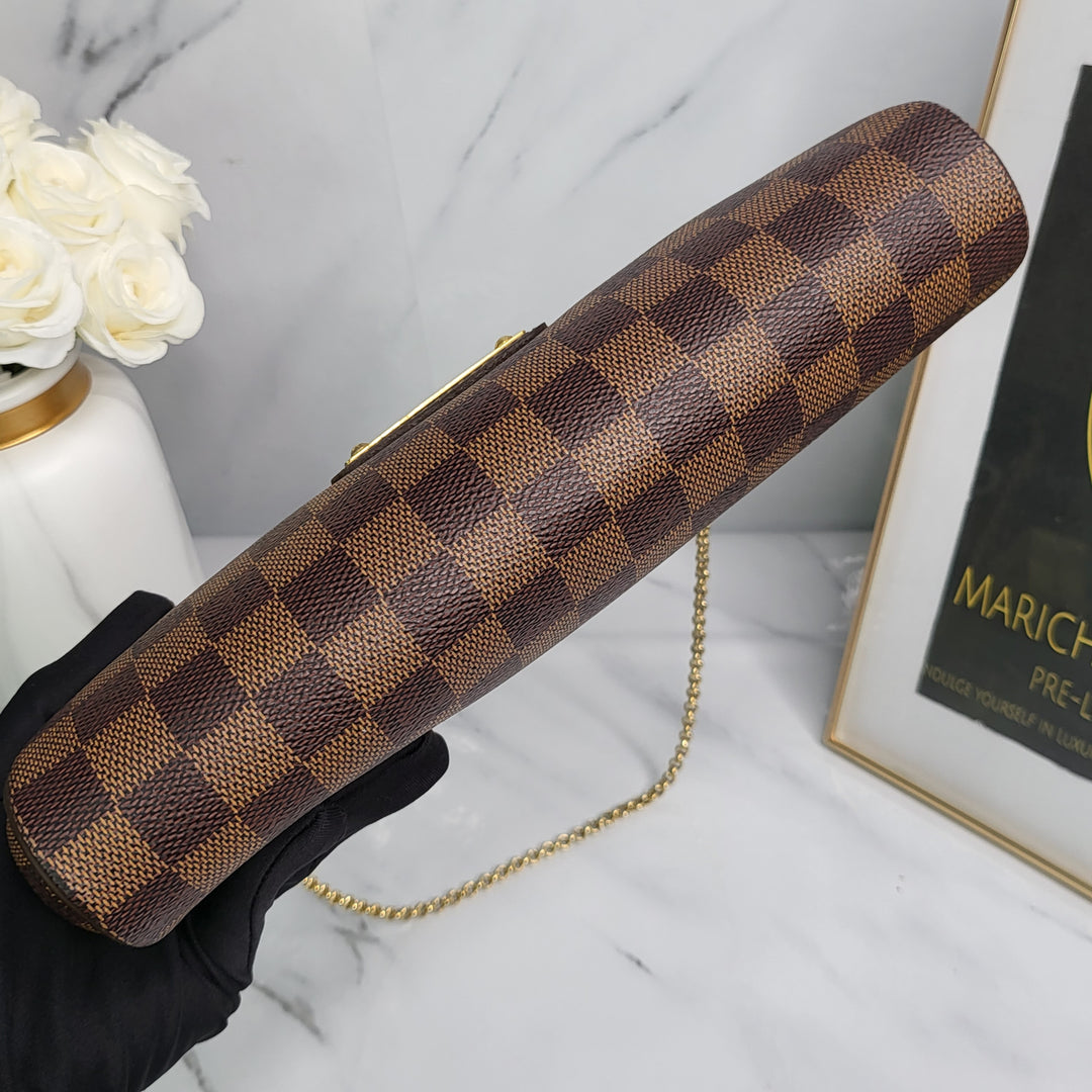 Louis Vuitton Damier Ebene Eva Clutch