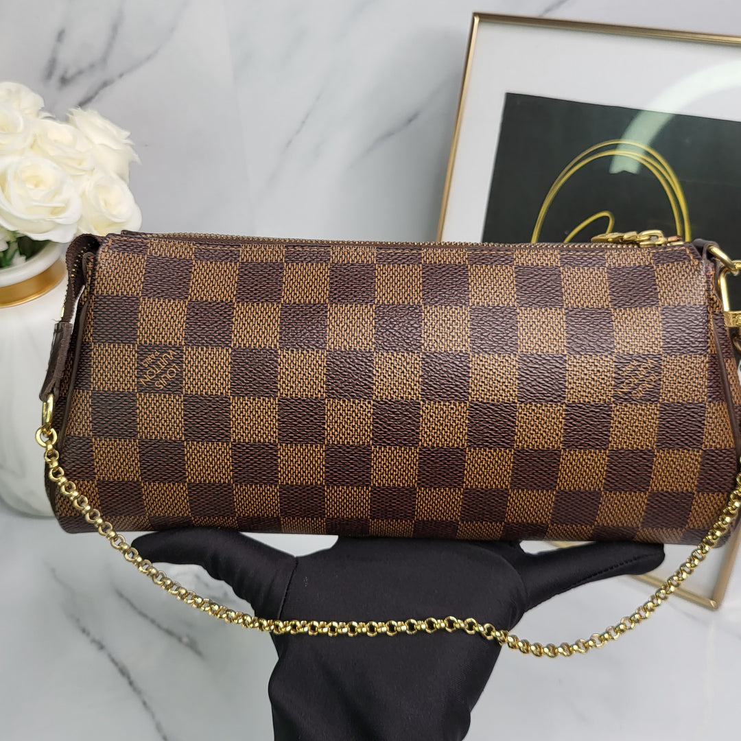 Louis Vuitton Damier Ebene Eva Clutch