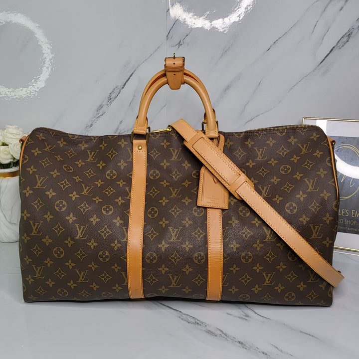 Louis Vuitton Monogram Keepall 55 Bandouliere