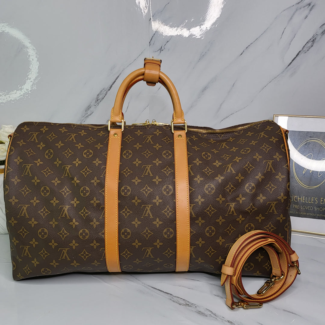 Louis Vuitton Monogram Keepall 55 Bandouliere