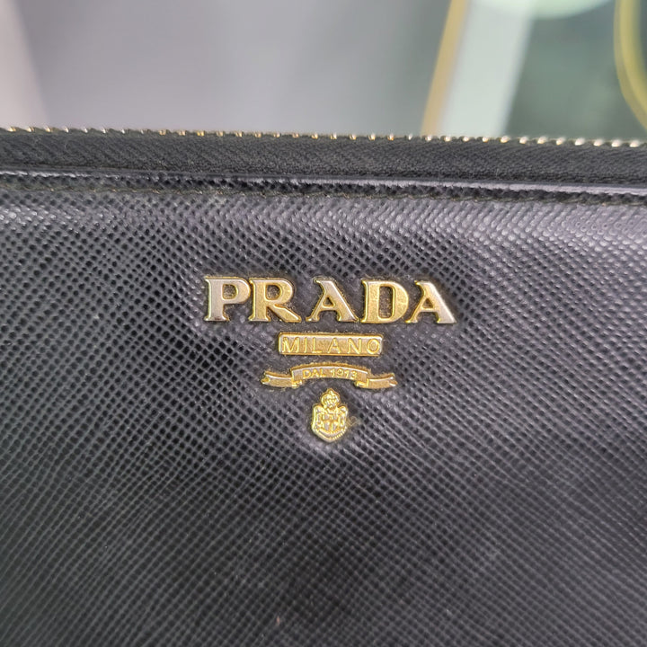 Prada Saffiano Zippy Wallet