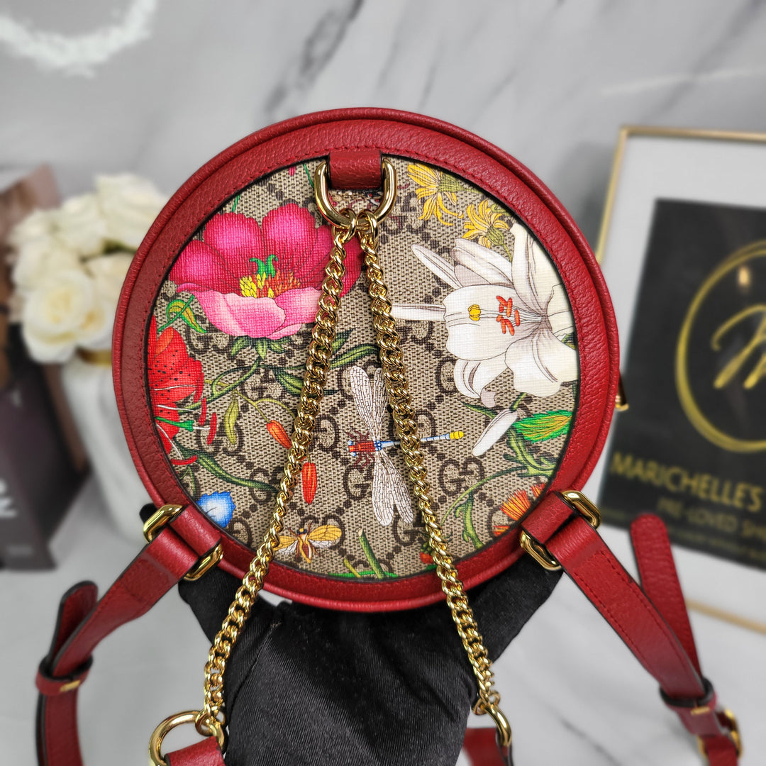 Gucci Ophidia Floral Backpack Mini