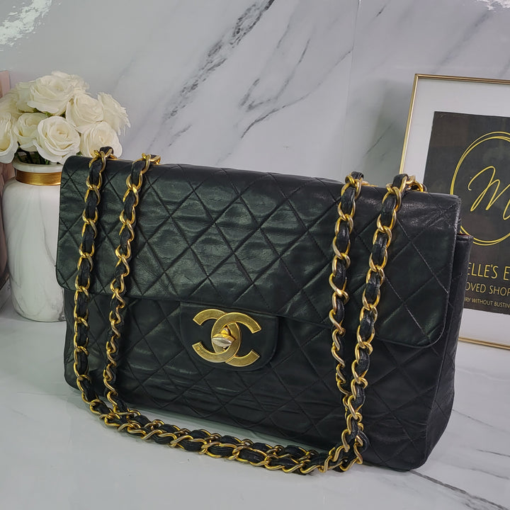 Chanel Lambskin Vintage Maxi Flap