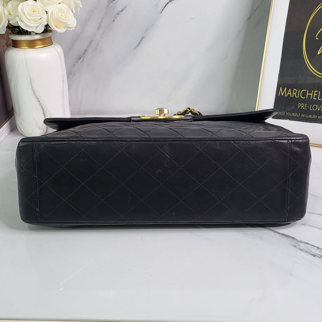 Chanel Lambskin Vintage Maxi Flap