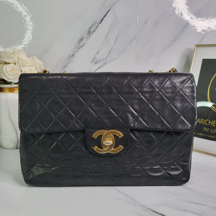 Chanel Lambskin Vintage Maxi Flap