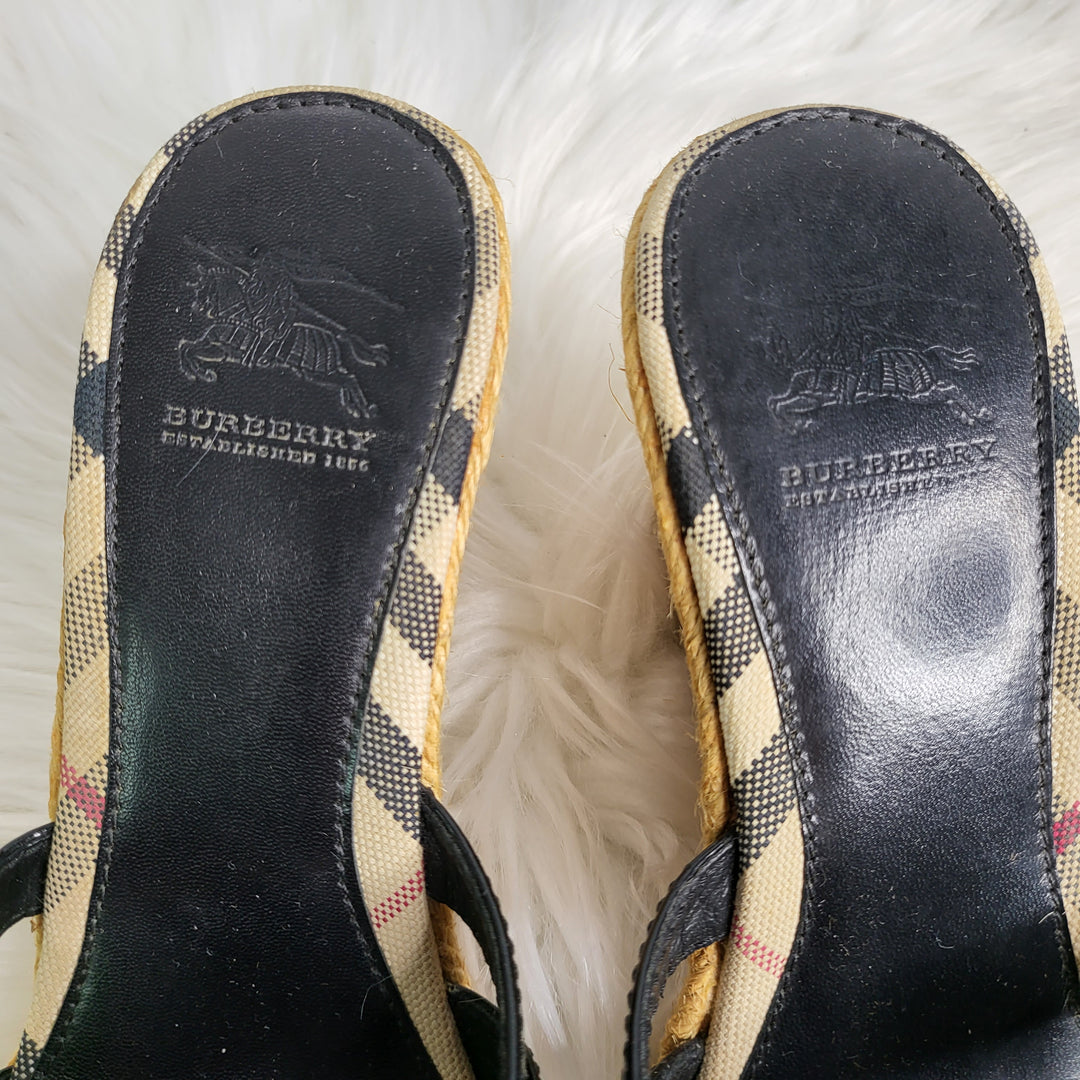 Burberry Wedge Sandals