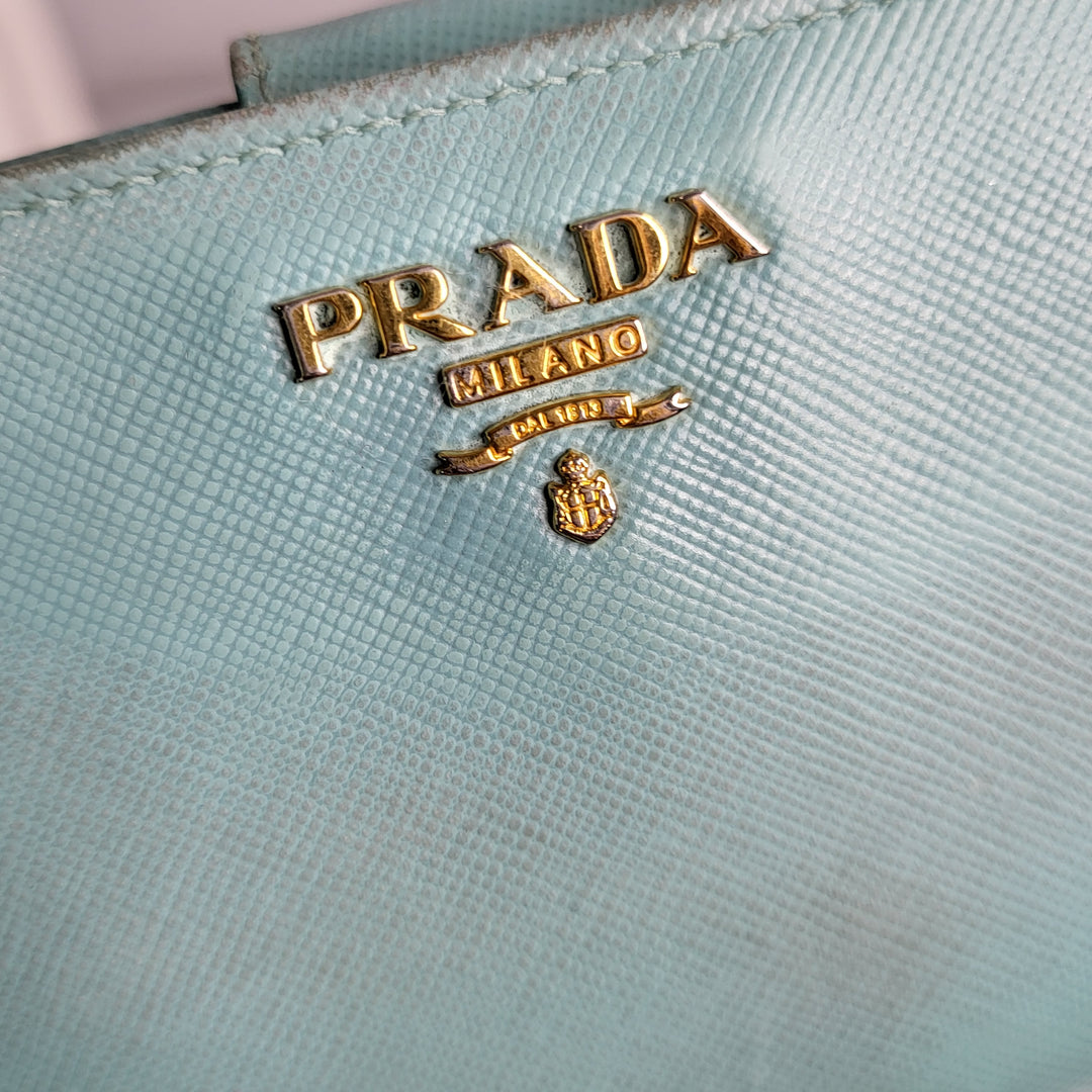 Prada Saffiano Compact Wallet