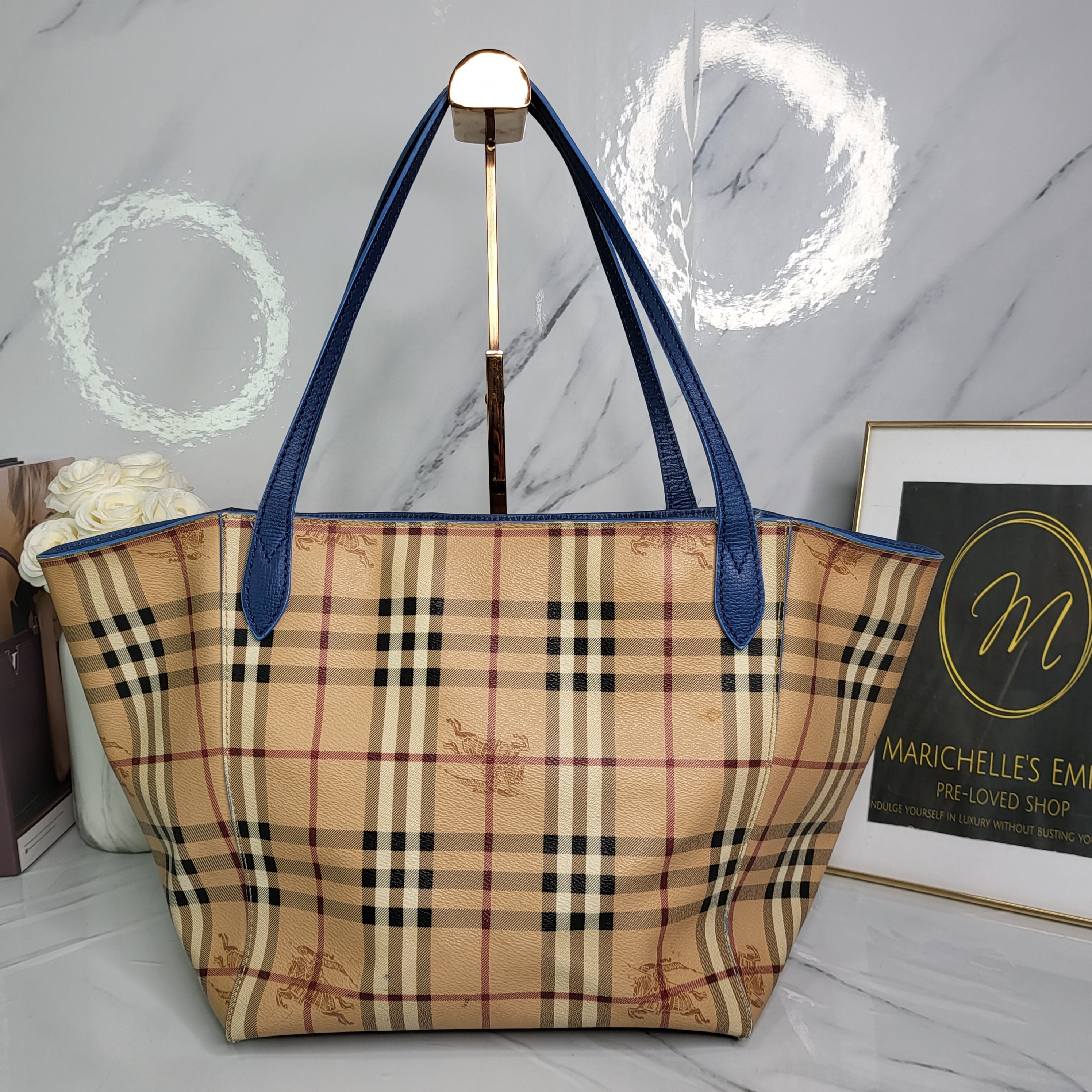 Burberry haymarket tote price deals