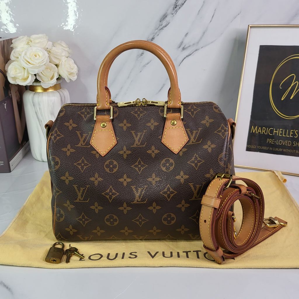 Louis Vuitton Monogram Speedy 25 Bandouliere – Marichelle's