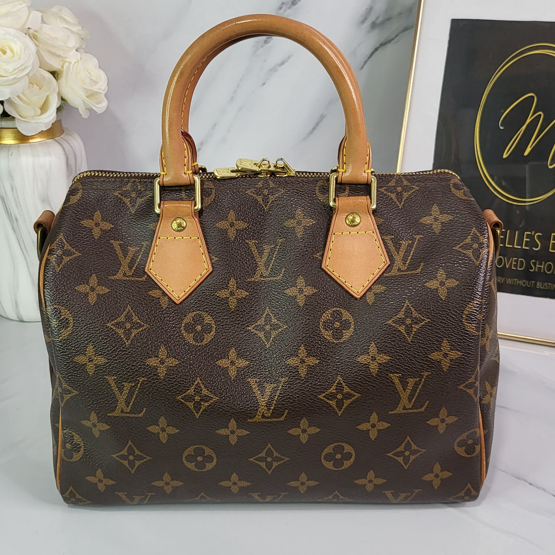 Louis Vuitton Monogram Speedy 25 Bandouliere