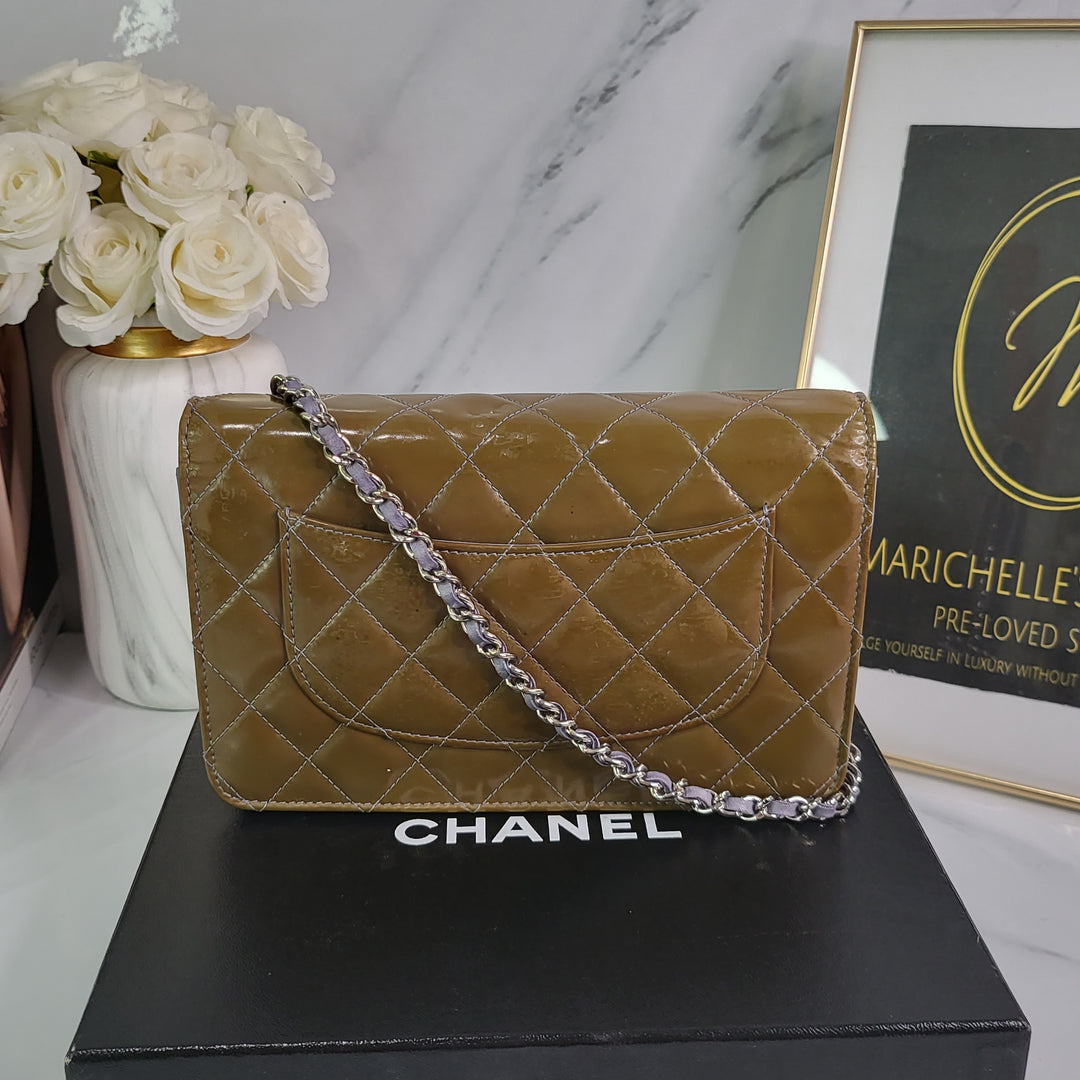 Chanel Patent Wallet On Chain