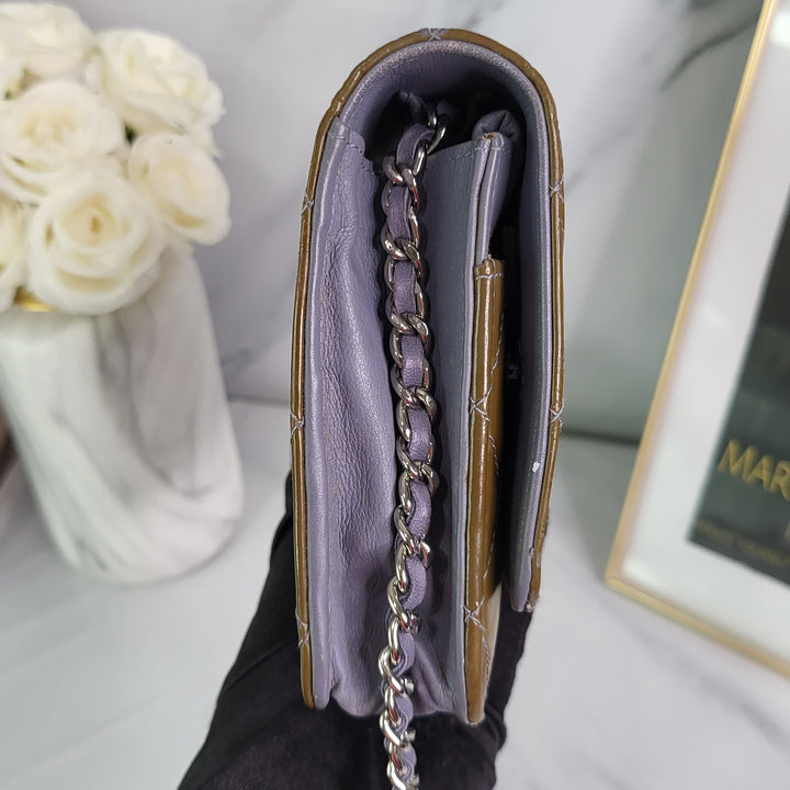 Chanel Patent Wallet On Chain