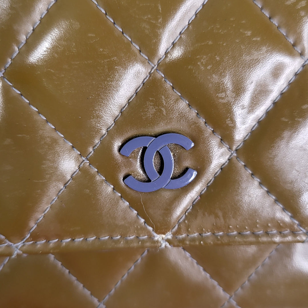 Chanel Patent Wallet On Chain