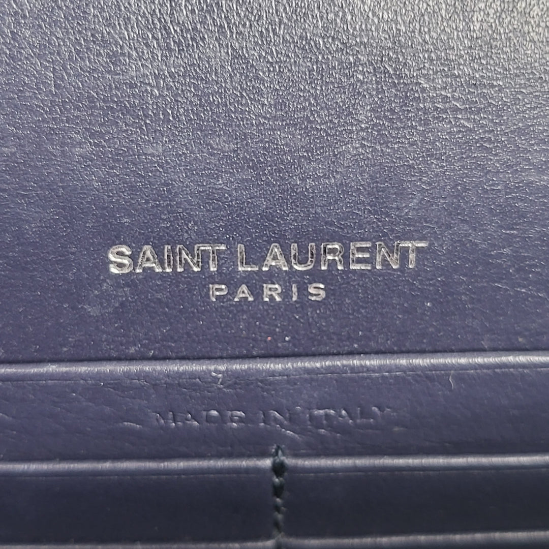 Saint Laurent Croc Tassel Small Crossbody Bag