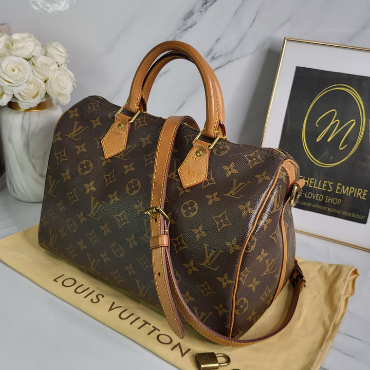 Louis Vuitton Monogram Speedy 30 Bandouliere