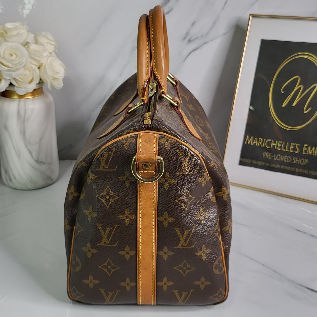 Louis Vuitton Monogram Speedy 30 Bandouliere