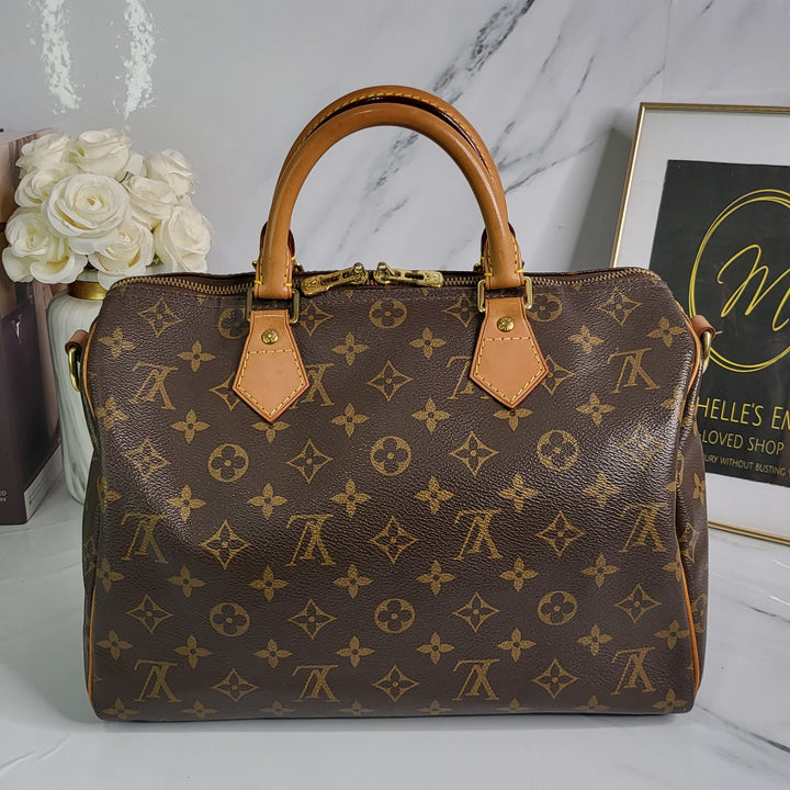 Louis Vuitton Monogram Speedy 30 Bandouliere