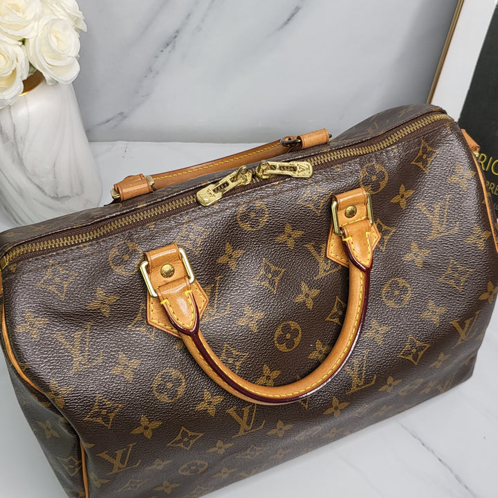 Louis Vuitton Monogram Speedy 30 Bandouliere