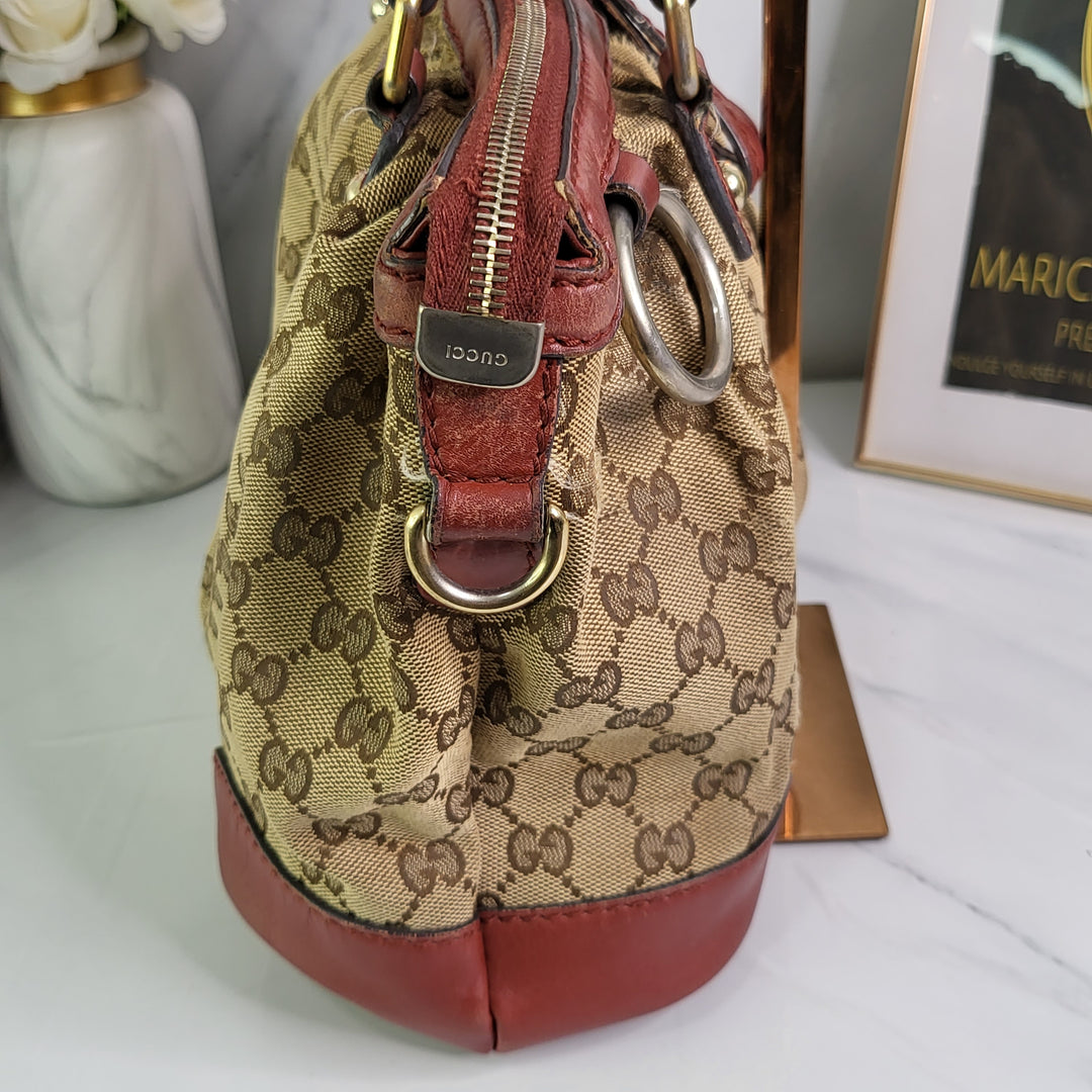 Gucci Canvas Medium Sukey Tote Bag