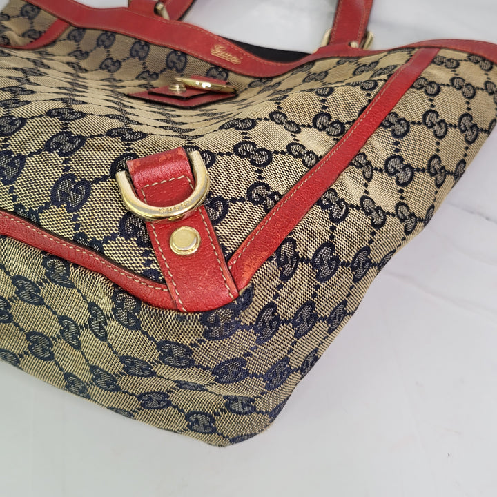 Gucci Canvas Abbey D-Ring Tote Bag