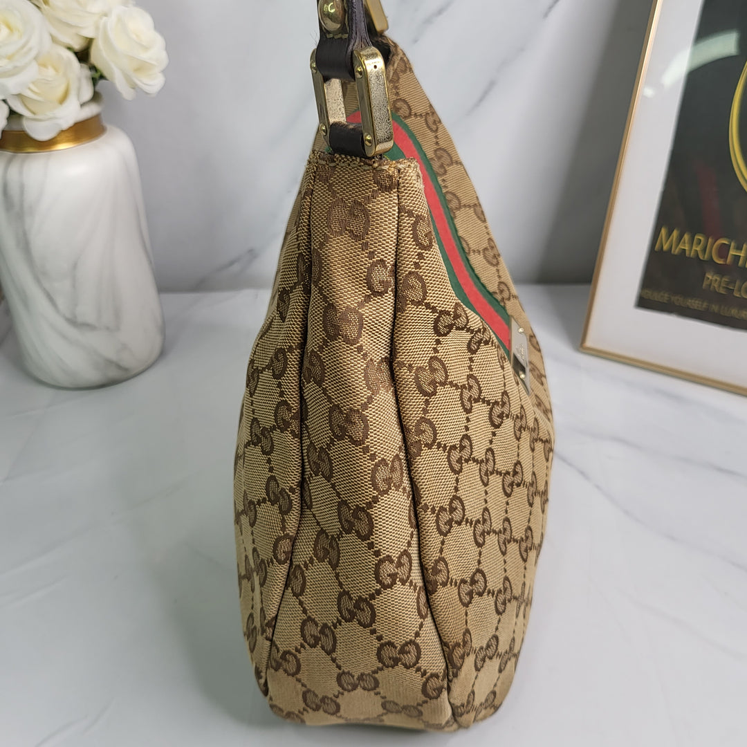 Gucci Canvas Small Hobo Bag