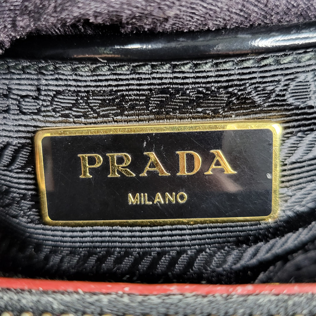 Prada Patent Galleria Handbag