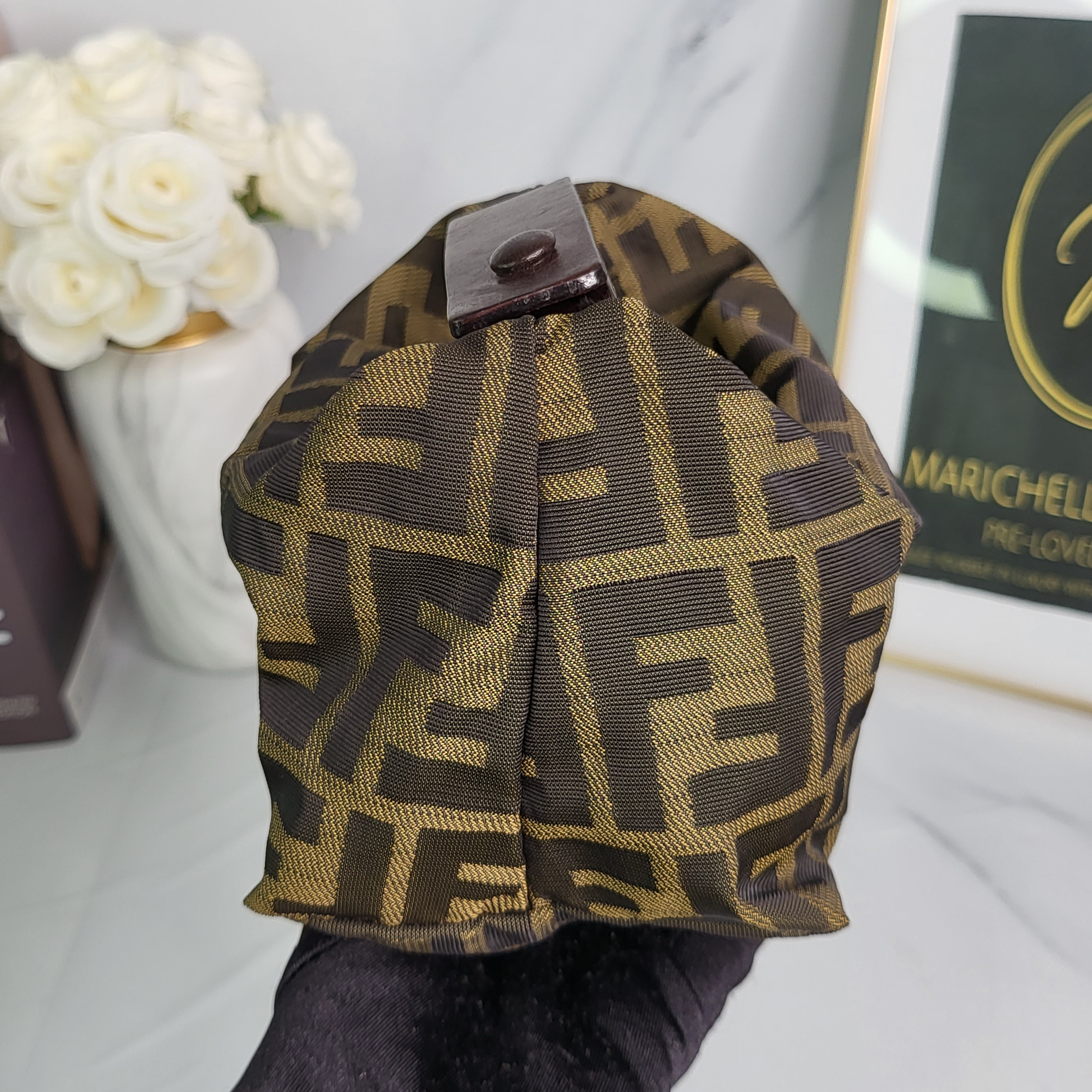 Fendi zucca cosmetic bag best sale