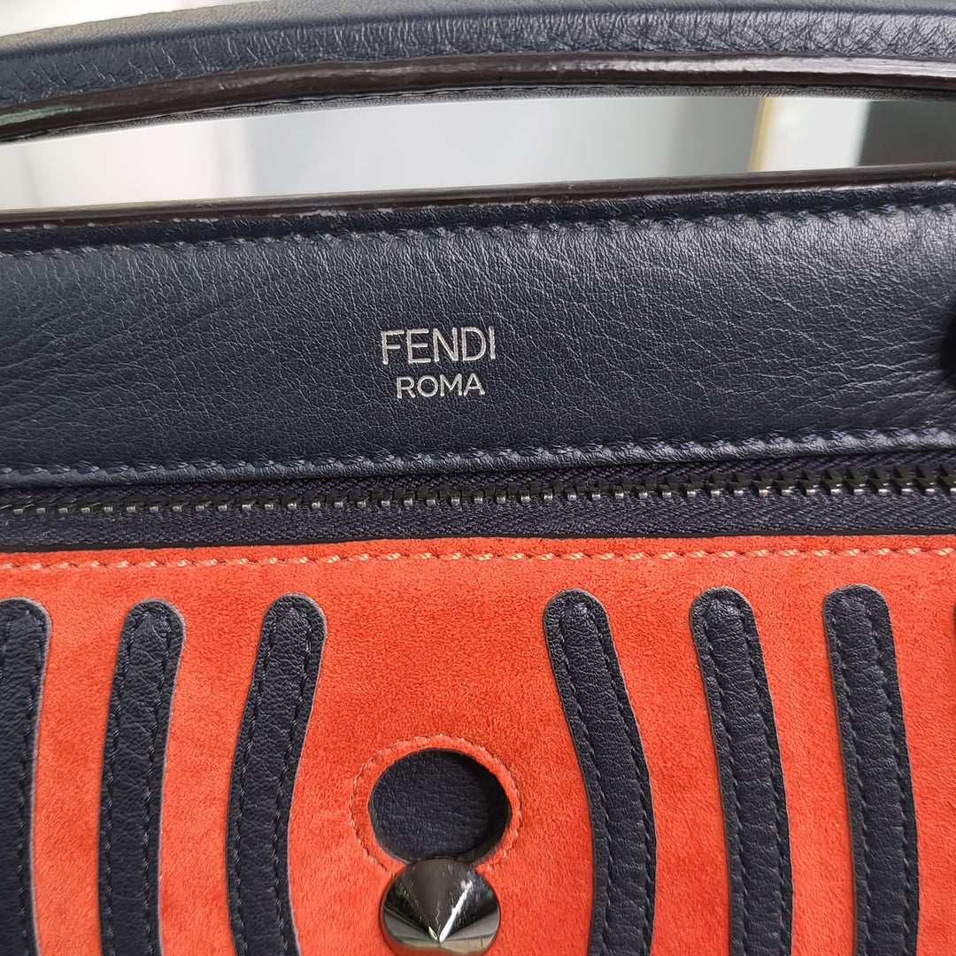 Fendi Dotcom Striped Top Handle / Crossbody