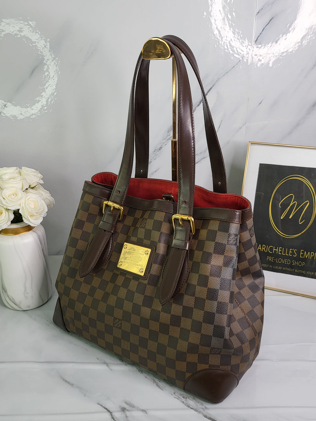 Louis Vuitton Damier Ebene Hampstead MM