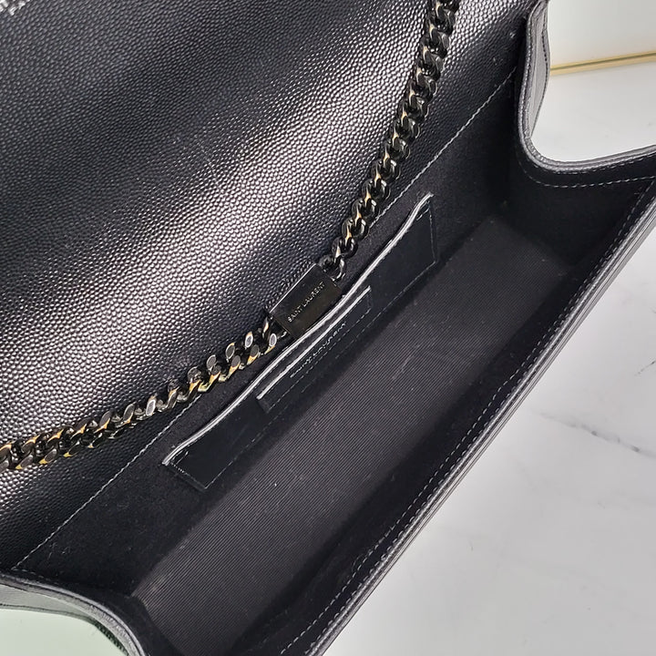 Saint Laurent Grained Leather Medium Kate Crossbody Bag