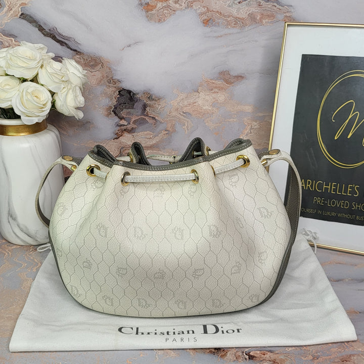 Christian Dior Vintage Drawstring Bucket Bag