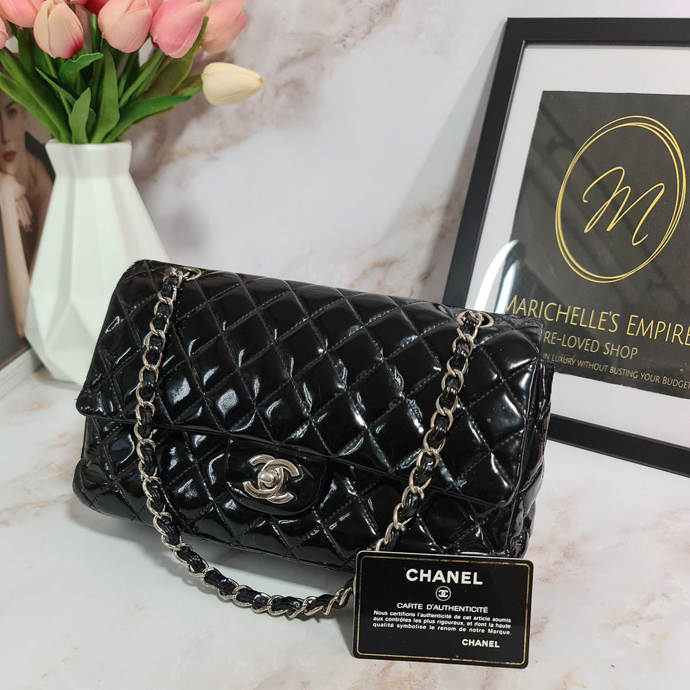 CHANEL Double Flap Medium Patent Leather - Marichelle's Empire 