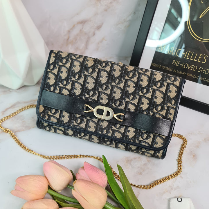 CHRISTIANDIOR Oblique Chain Shoulder Bag - Marichelle's Empire 