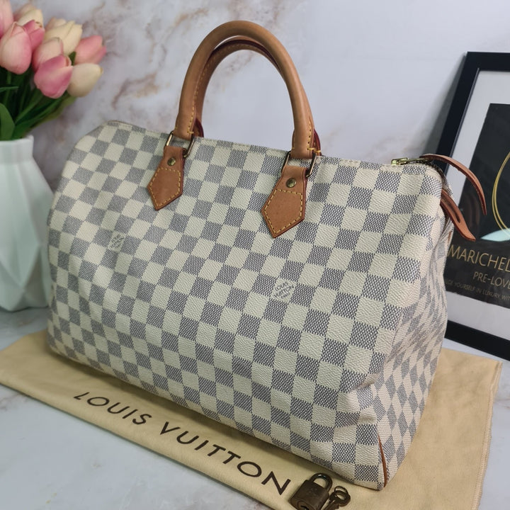 LOUISVUITTON Damier Azur Speedy 35 - Marichelle's Empire 