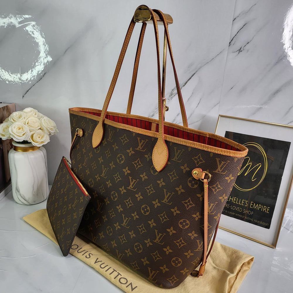 L O U I S V U I T T O N Monogram Neverfull MM w/ Pouch - Marichelle's Empire 