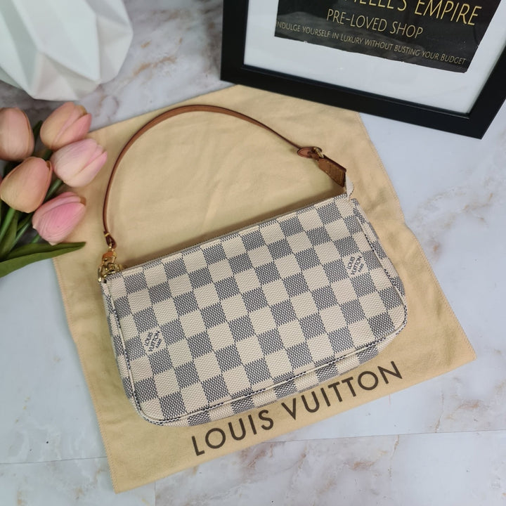 LOUISVUITTON Damier Azur Pochette Accessories - Marichelle's Empire 