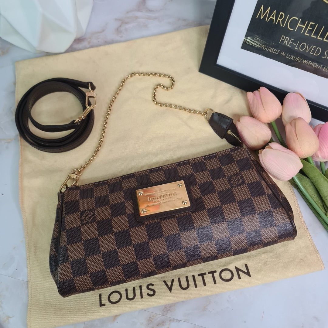 LOUISVUITTON Ebene Eva Clutch - Marichelle's Empire 